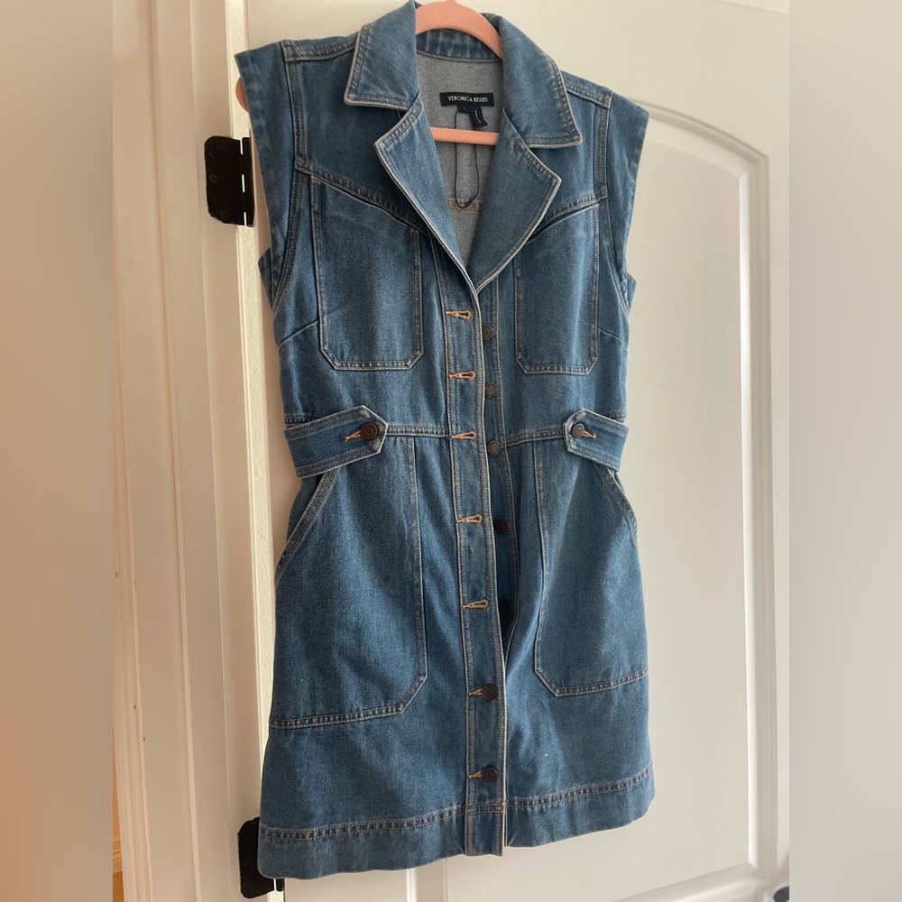 Veronica Beard Light Blue Denim Dress